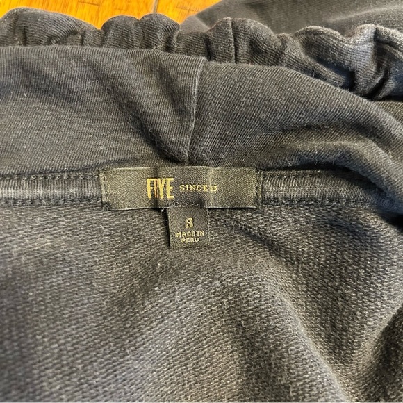 Frye Women’s Black and Cream Hoodie, Size Small, Hooded Sweatshirt - Picture 8 of 10
